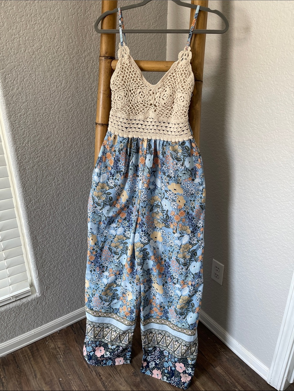 BOG Collective Paisley Floral Jumpsuit